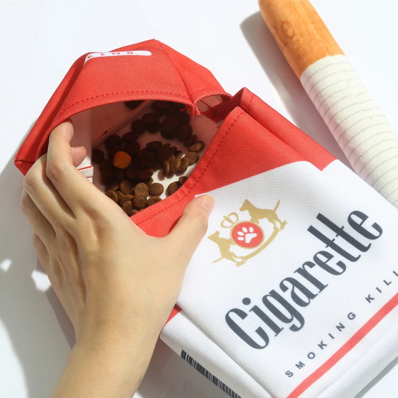 Miomu Juguete Interactivo para Perros, Diseño Cajetilla de Cigarrillos