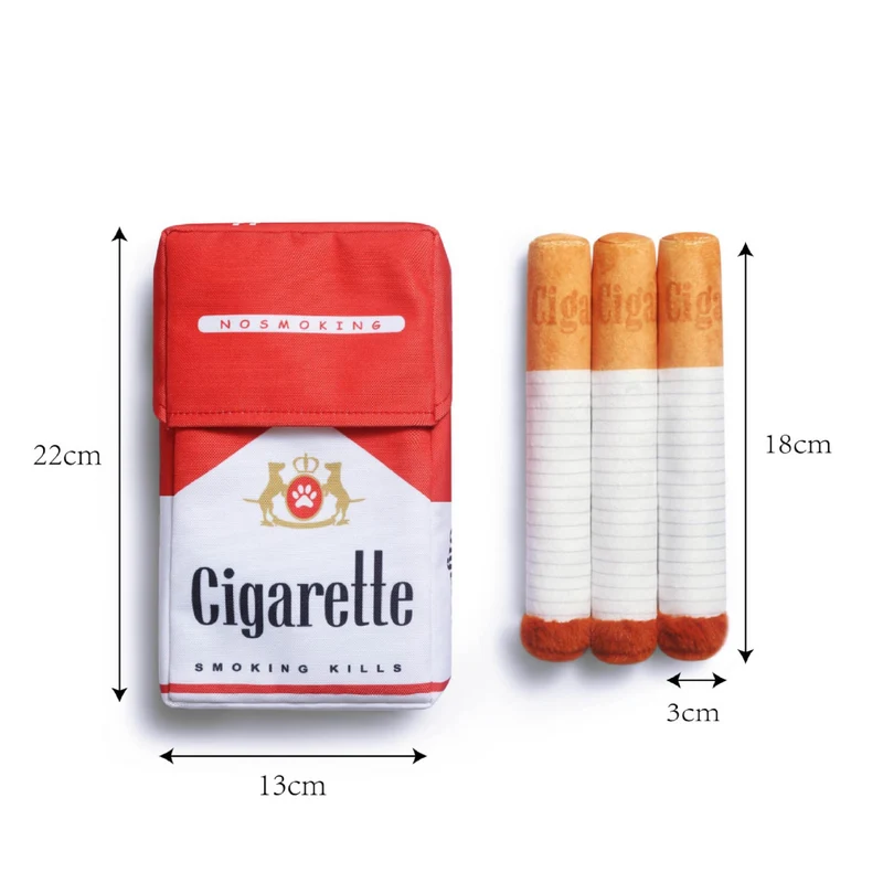Miomu Juguete Interactivo para Perros, Diseño Cajetilla de Cigarrillos