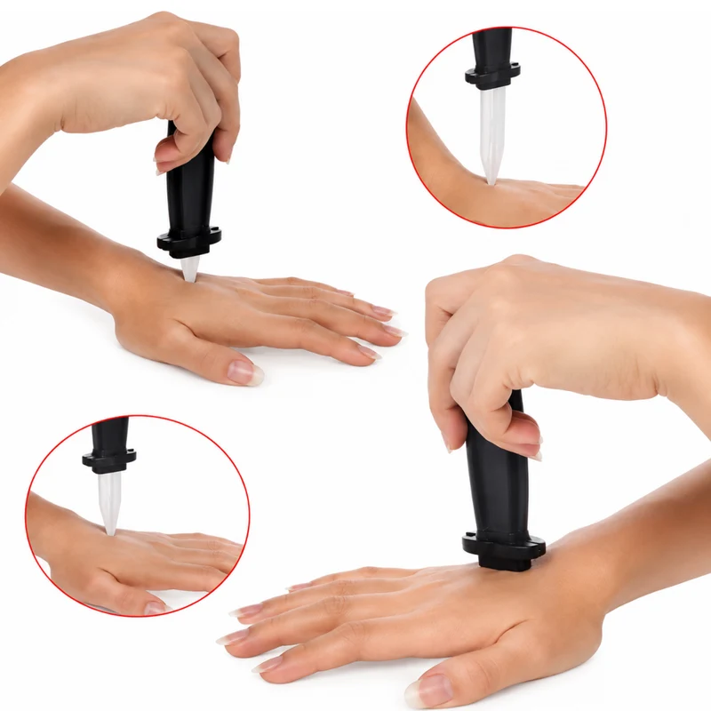 Miomu Mini Cuchillo Plástico Retráctil para Bromas