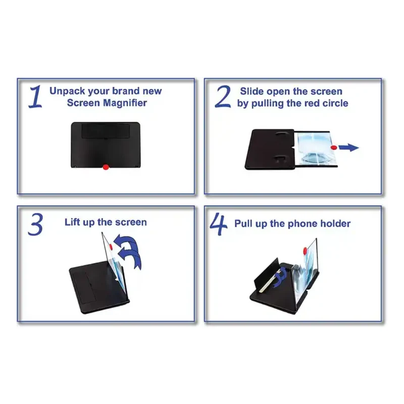 Miomu Amplificador de Pantalla para Celular 10-12”