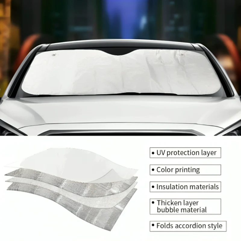 Miomu Parasol para Parabrisas de Auto con Diseño de Mascotas