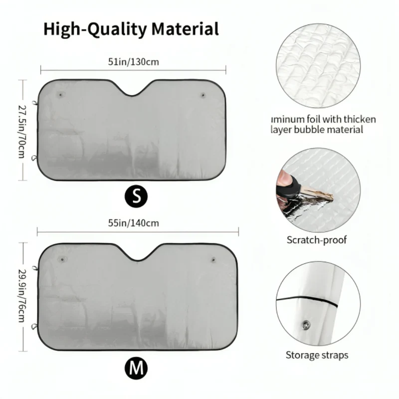 Miomu Parasol para Parabrisas de Auto con Diseño de Mascotas