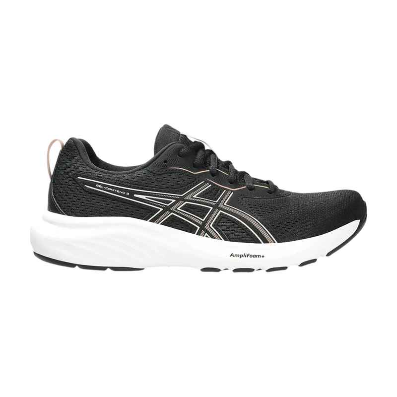 Asics Tenis Gel-Contend 9 Negro/Crema/Blanco, para Mujer