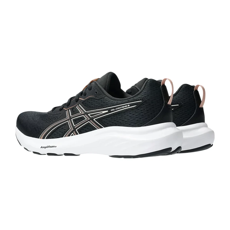 Asics Tenis Gel-Contend 9 Negro/Crema/Blanco, para Mujer