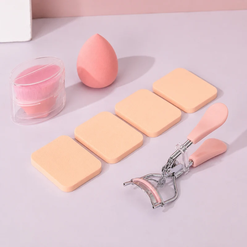 Miomu Set de Belleza, Rizador de Pestañas y Esponjas