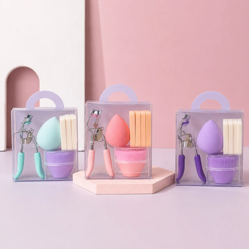 Miomu Set de Belleza, Rizador de Pestañas y Esponjas