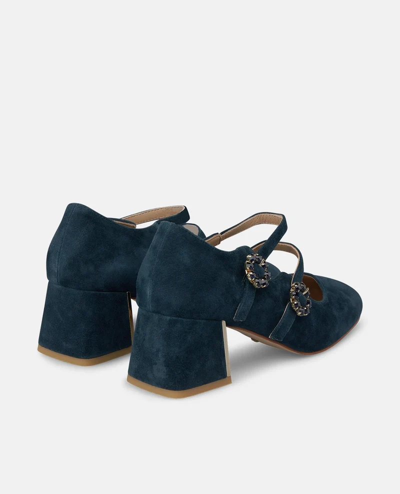 ZAPATO DE ANTE CON HEBILLA