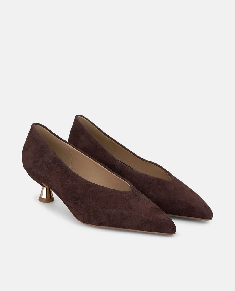 ZAPATO TACÓN CHUPETE DE ANTE