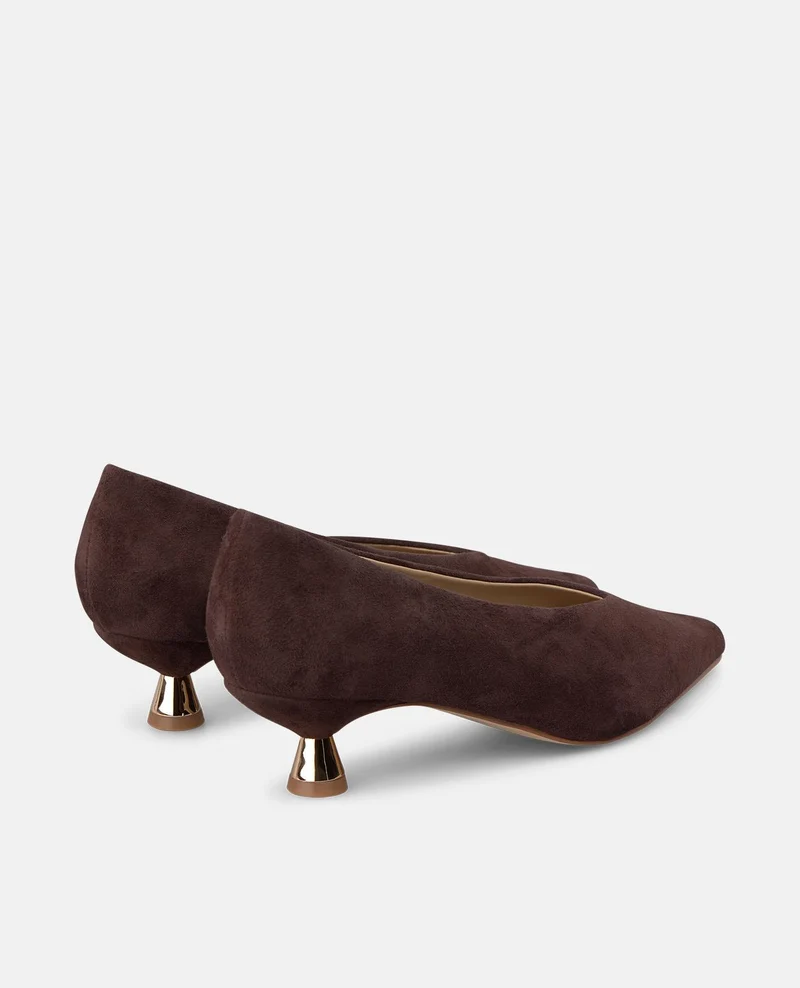ZAPATO TACÓN CHUPETE DE ANTE