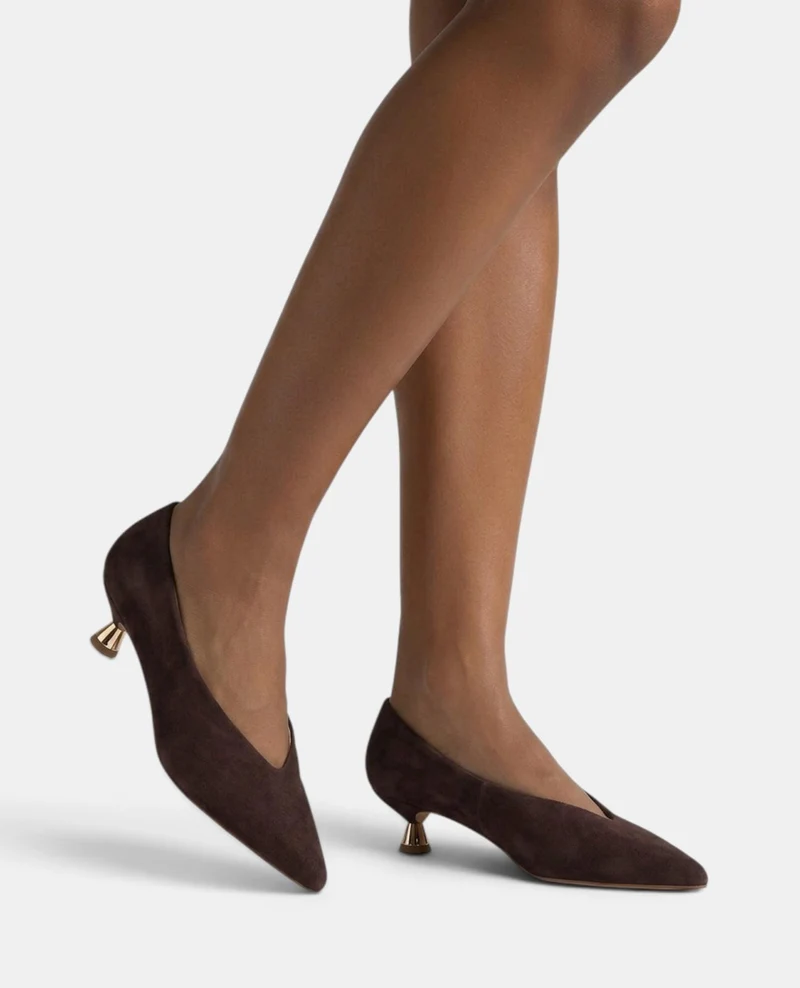 ZAPATO TACÓN CHUPETE DE ANTE