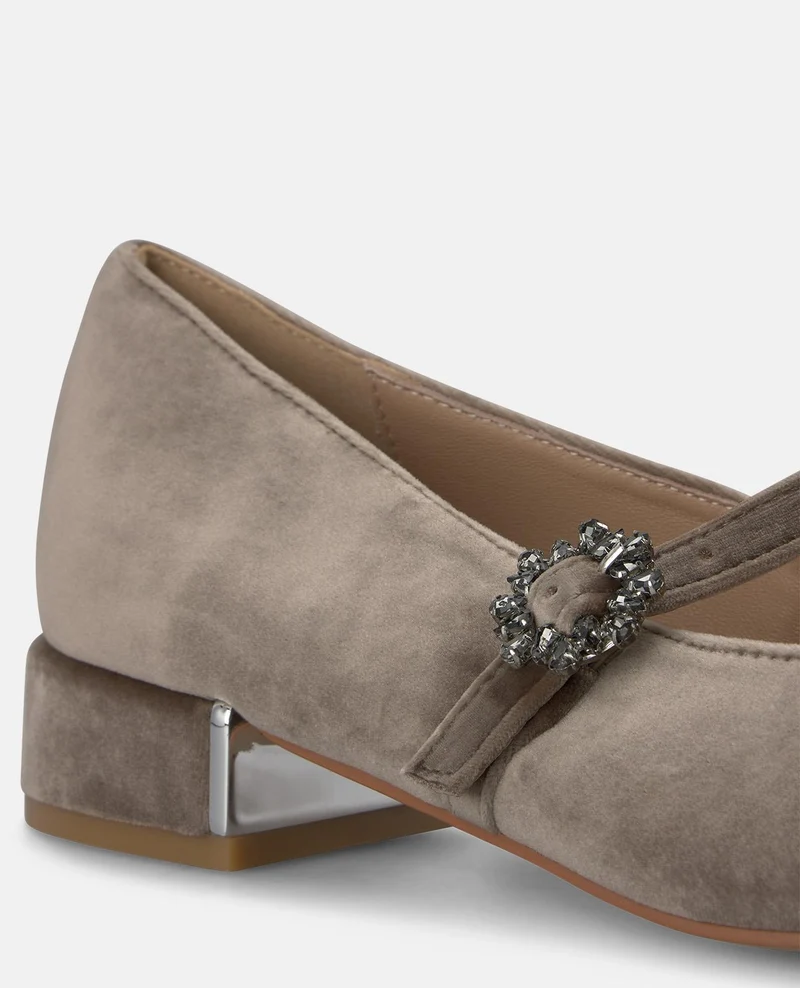 ZAPATO PLANO DE TERCIOPELO