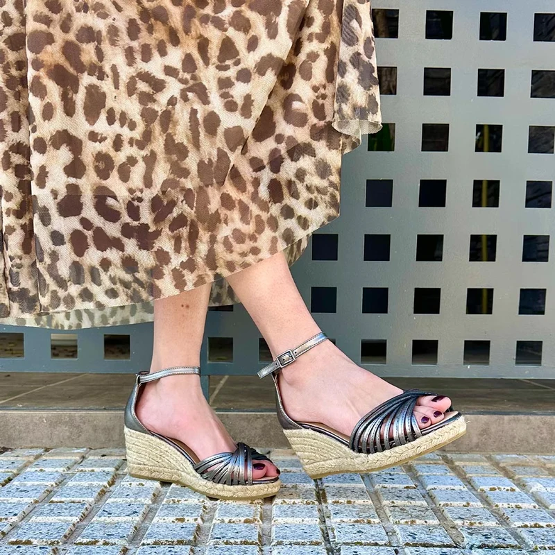 Alpargatas Gaimo Klossi Napa Pewter