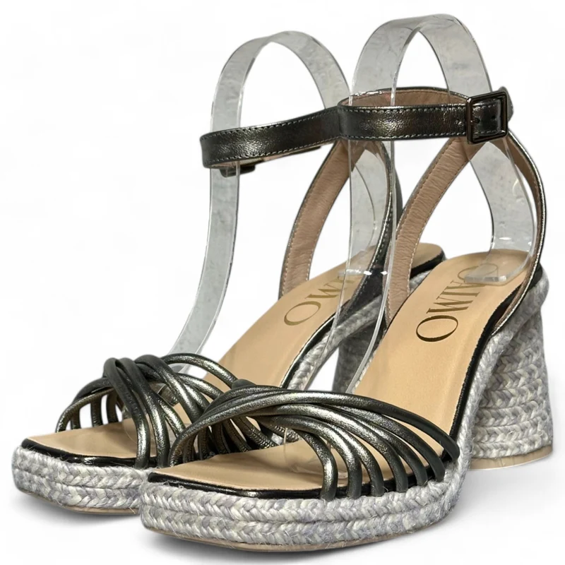 Sandalias de Esparto Gaimo Fusca Napa Pewter 0101 Cannes