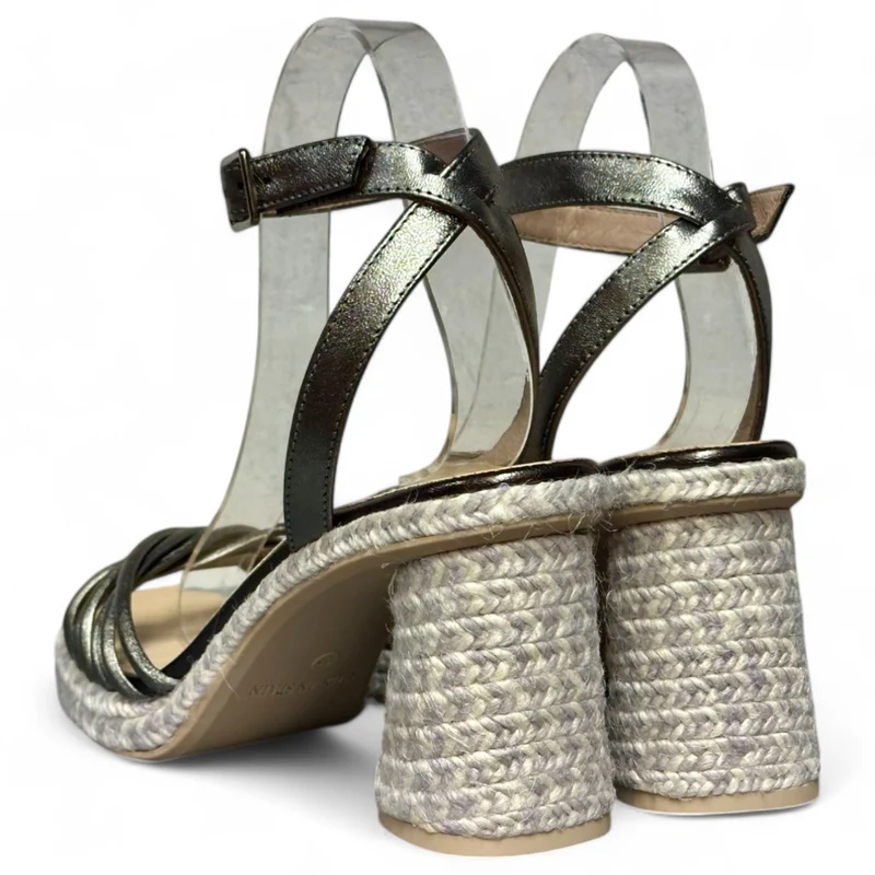 Sandalias de Esparto Gaimo Fusca Napa Pewter 0101 Cannes