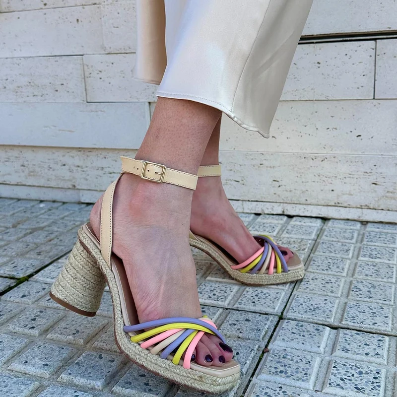 Sandalias de Esparto Gaimo Fusca.Mult Mediacaña Cannes