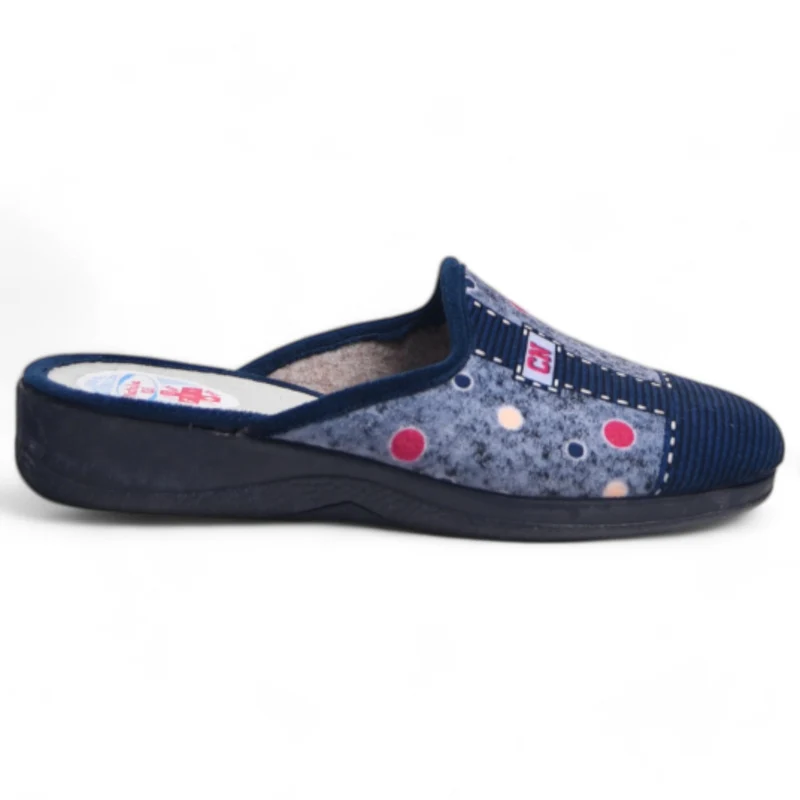 Zapatillas de Casa Natalia Gil Puntos CN 105 Marino