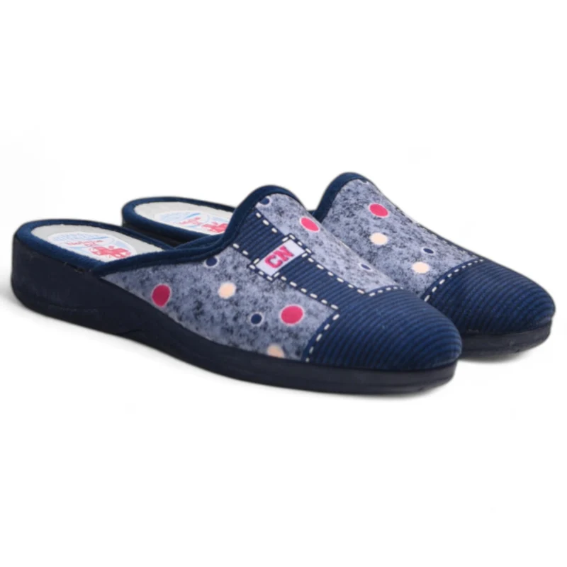 Zapatillas de Casa Natalia Gil Puntos CN 105 Marino