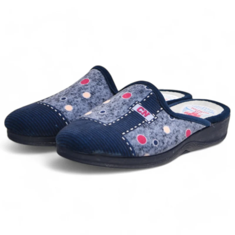 Zapatillas de Casa Natalia Gil Puntos CN 105 Marino