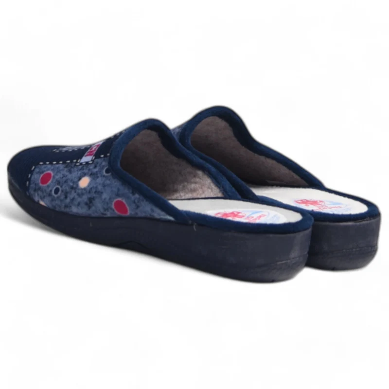 Zapatillas de Casa Natalia Gil Puntos CN 105 Marino