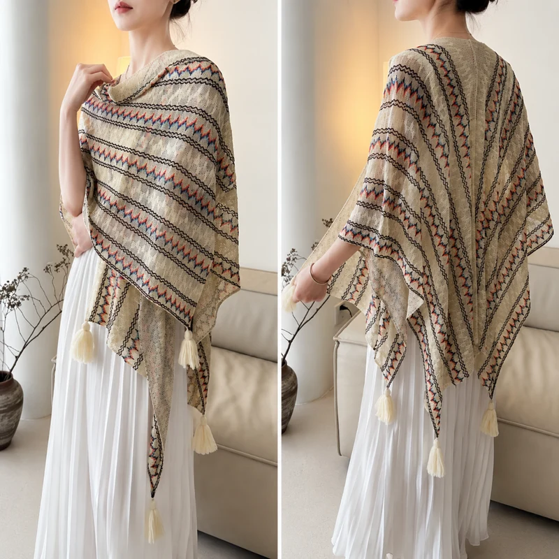 Miomu Set Kimono y Sombrero de Verano para Mujer