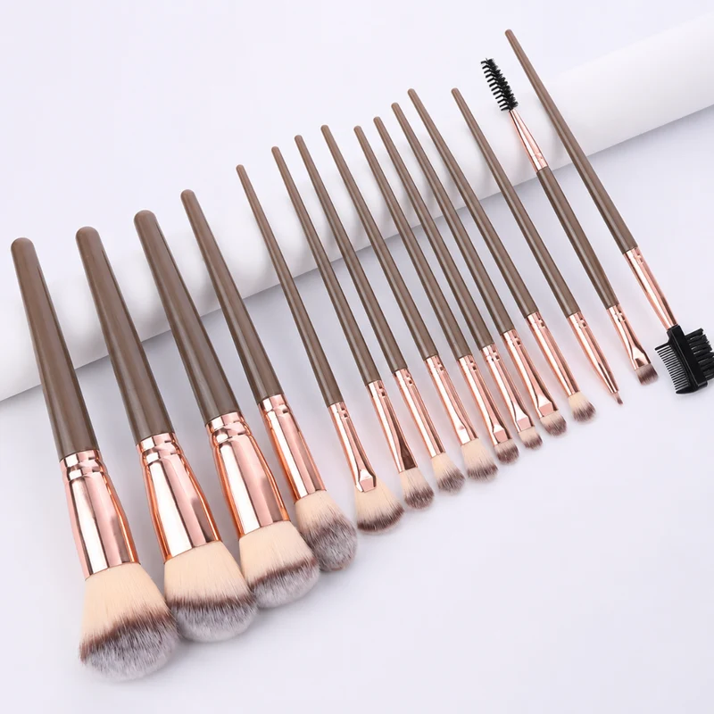 Miomu Set Profesional de Brochas para Maquillaje, 15 Piezas
