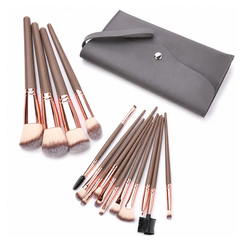 Miomu Set Profesional de Brochas para Maquillaje, 15 Piezas