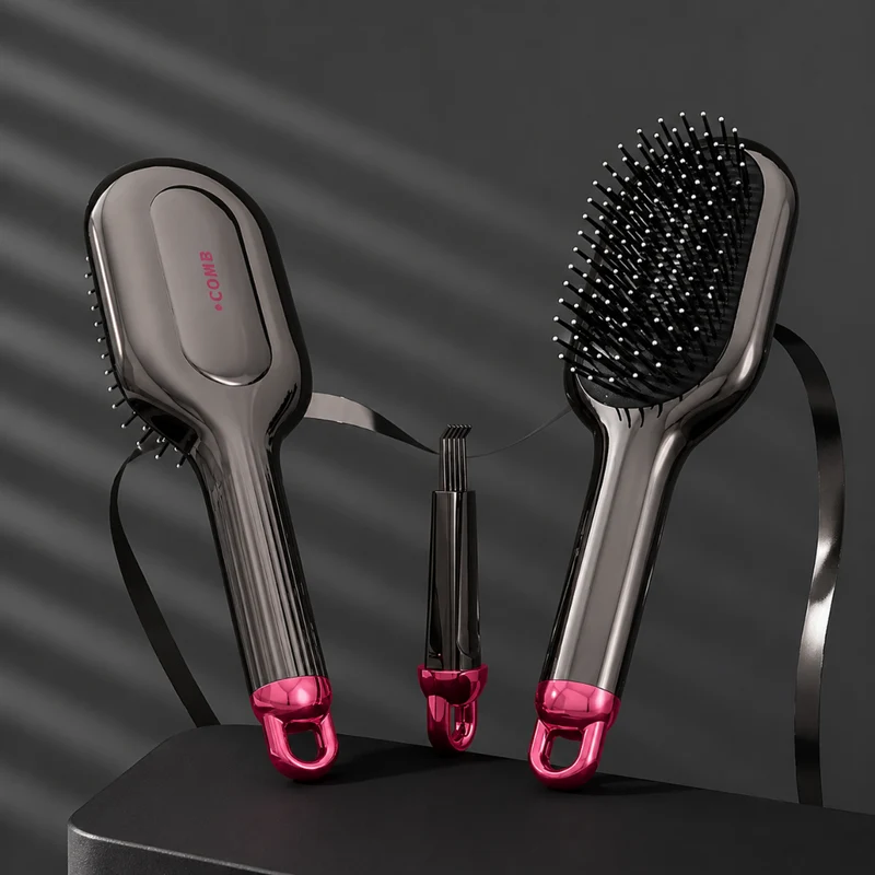 Miomu Peine Suave para Cabello con Mini Cepillo de Limpieza