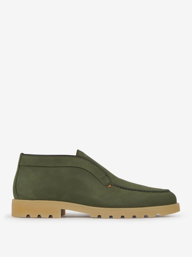 Mocasines Altos Piel Ante