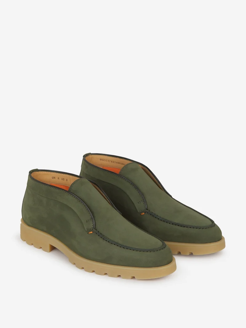 Mocasines Altos Piel Ante