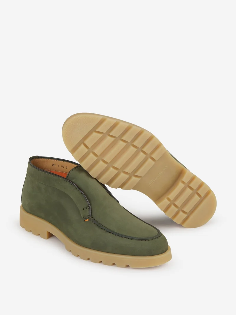 Mocasines Altos Piel Ante
