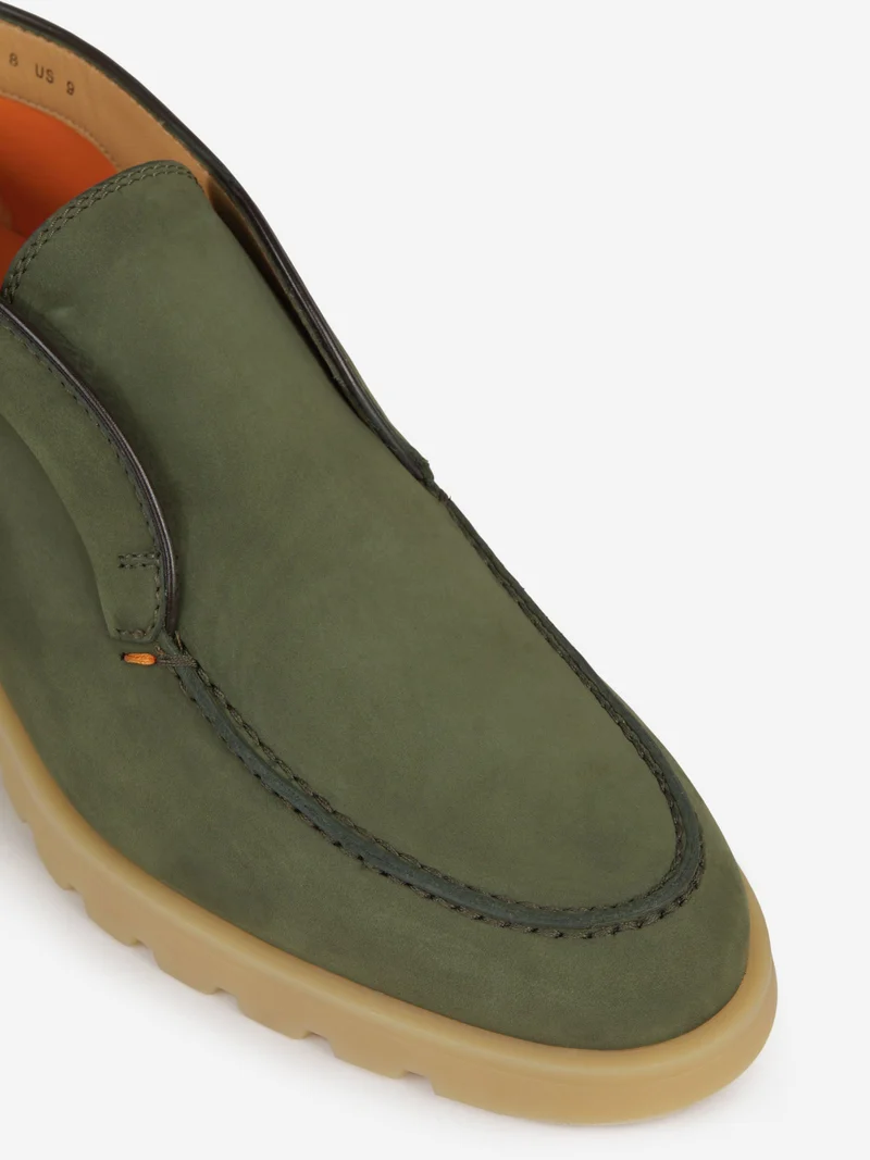 Mocasines Altos Piel Ante