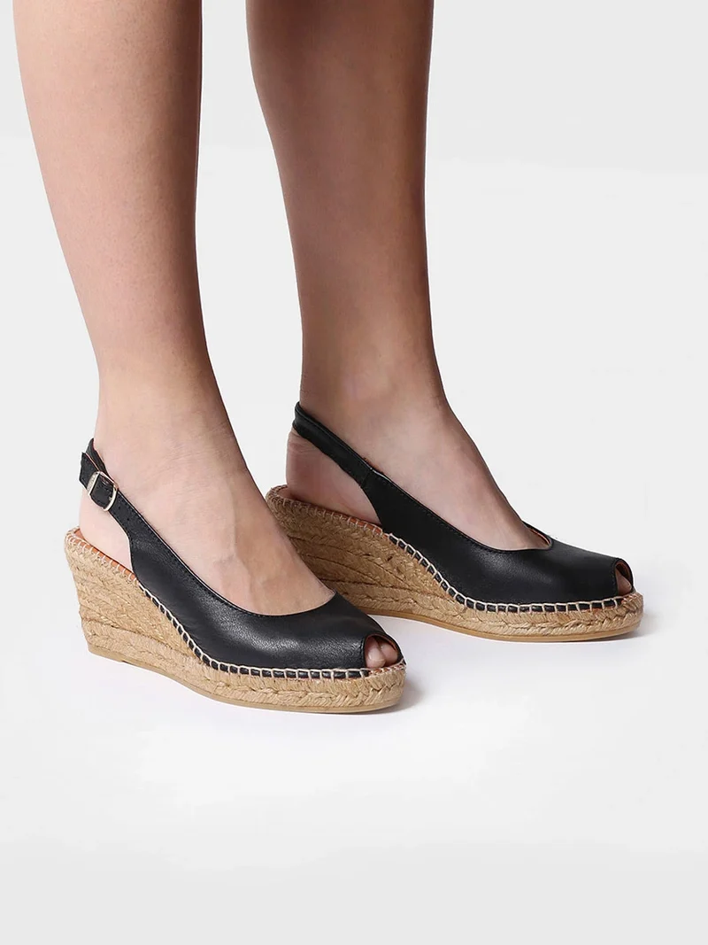 Alpargata de cuña estilo peep toe | CROACIA
