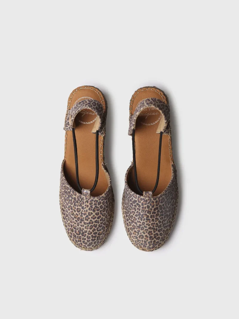 Alpargata de cuña en animal print | TELMA-LE
