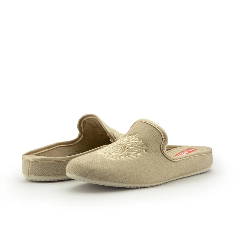 Zapatilla casa beige oscuro 103525 Norteñas