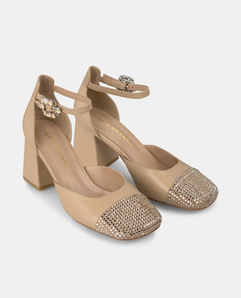 ZAPATO TACÓN HEBILLA JOYA
