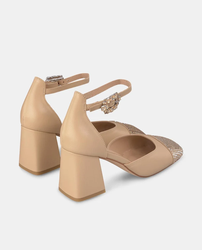 ZAPATO TACÓN HEBILLA JOYA