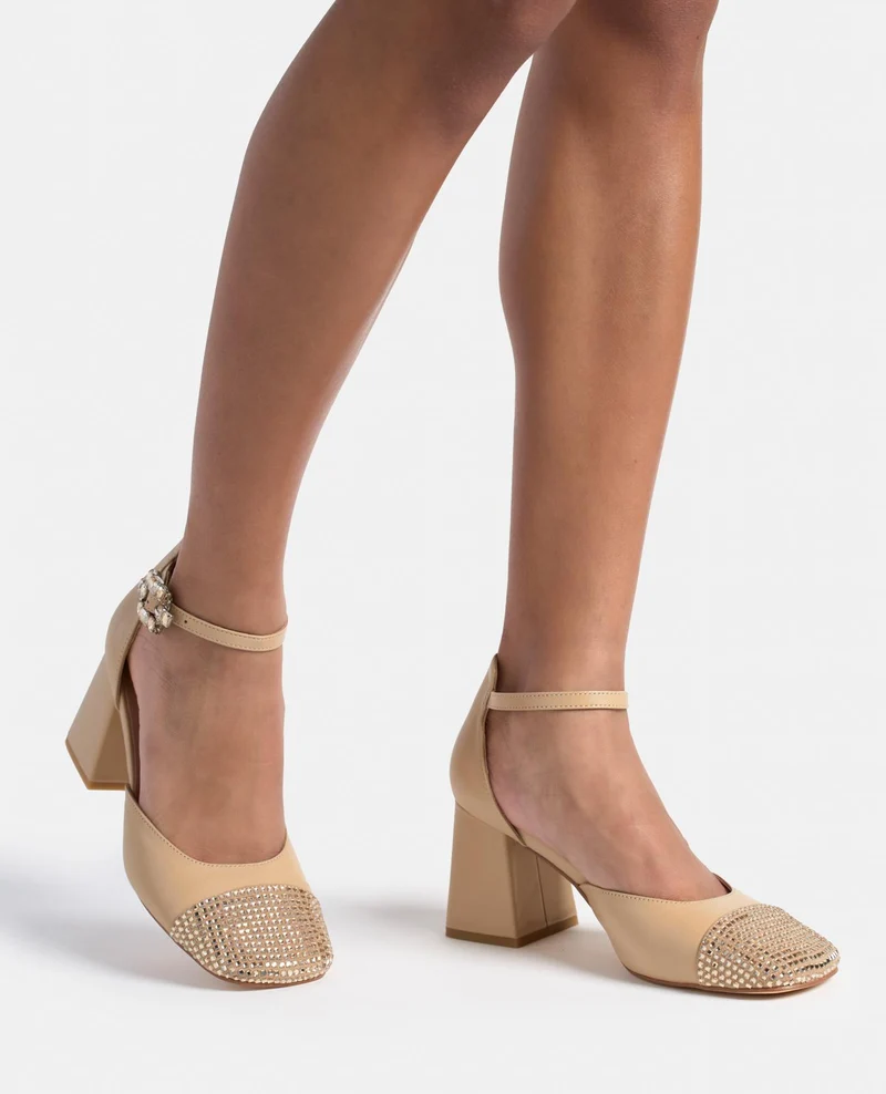 ZAPATO TACÓN HEBILLA JOYA