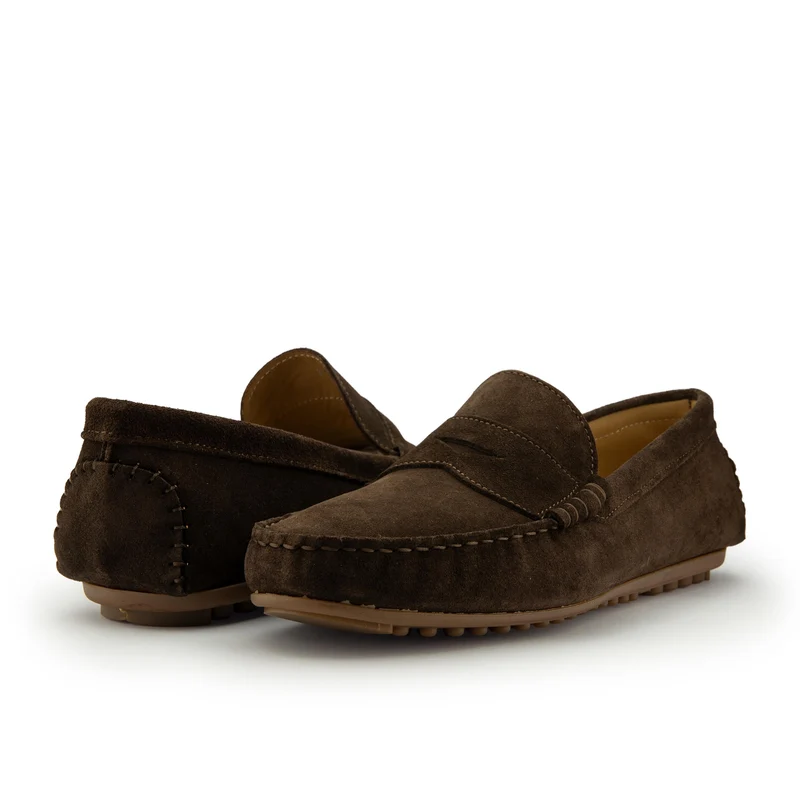 Mocasín serraje marrón 31 Castellano