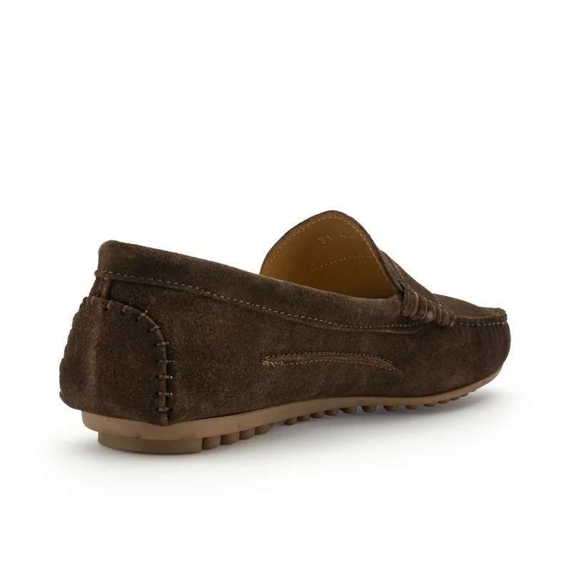 Mocasín serraje marrón 31 Castellano