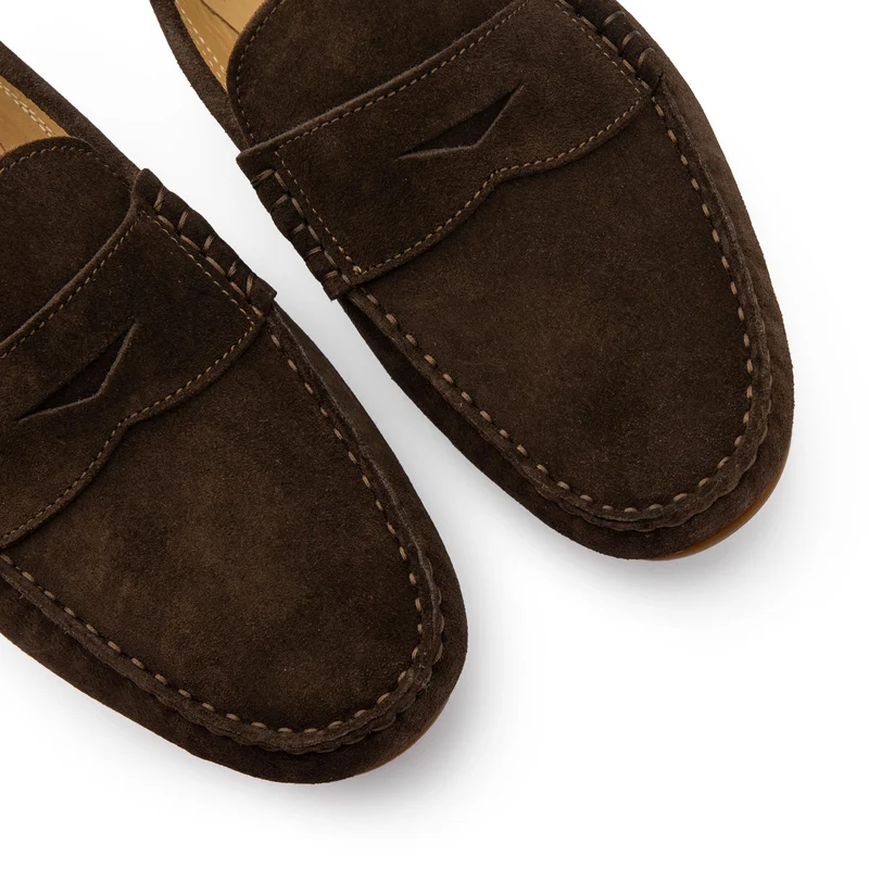 Mocasín serraje marrón 31 Castellano