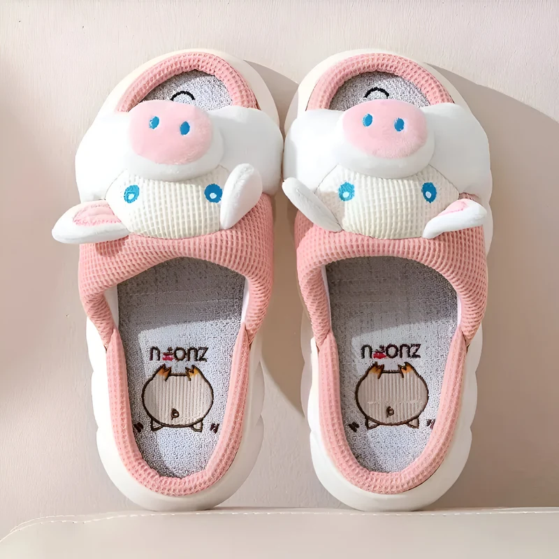 Miomu Sandalias Acolchadas, Diseño Cerdito