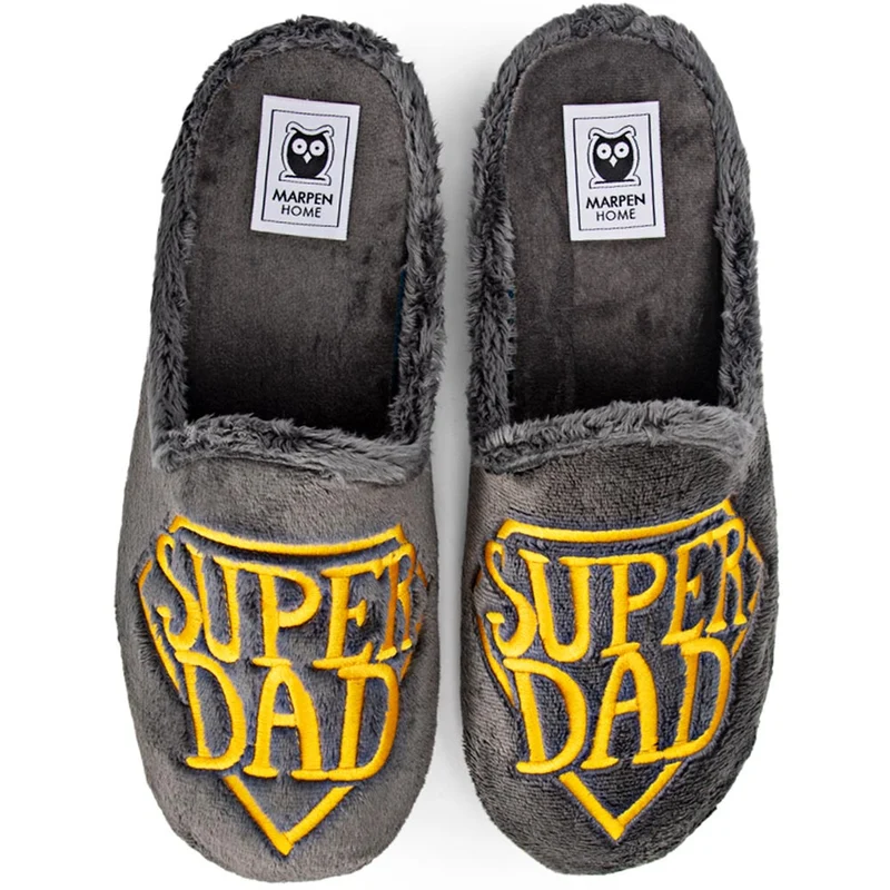 Zapatillas de Casa Marpen Slippers Super Dad 504IV24 Gris