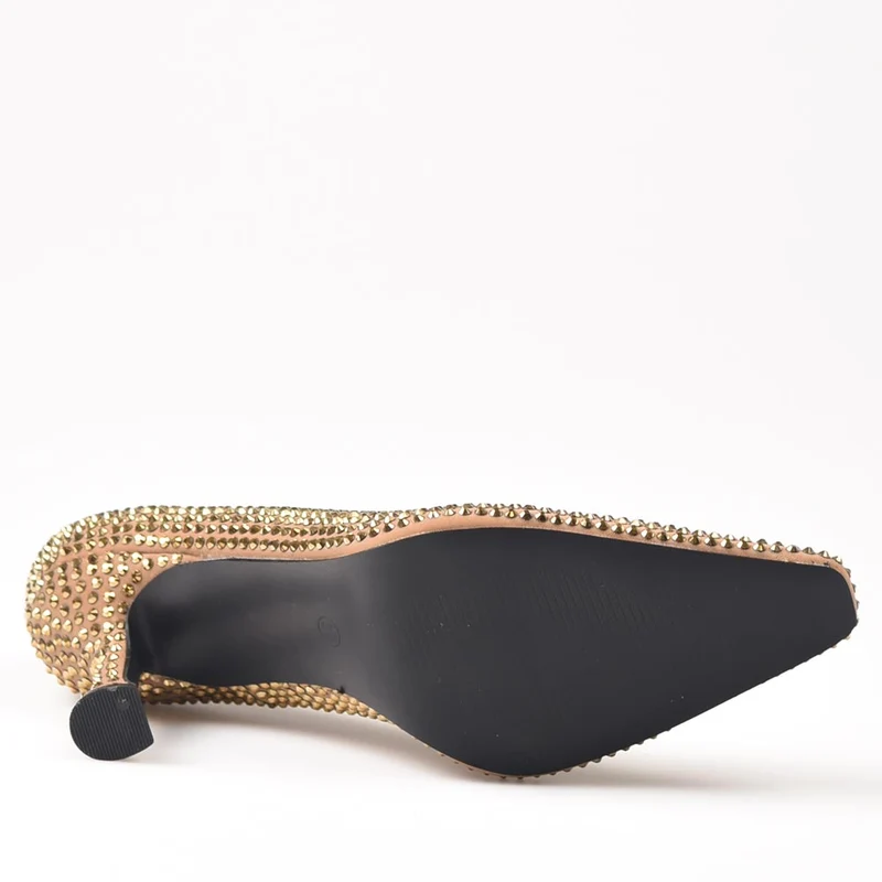 Zapatos de Salón Corina Brillos M3665 Camel