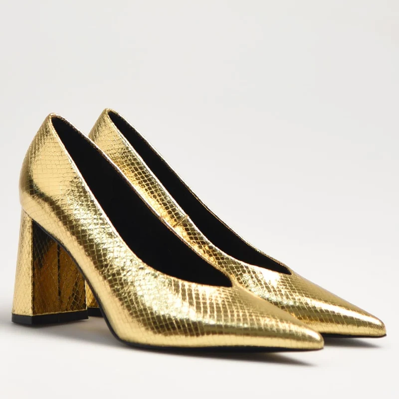 Zapatos de Salón Corina Serpiente M3650 Oro