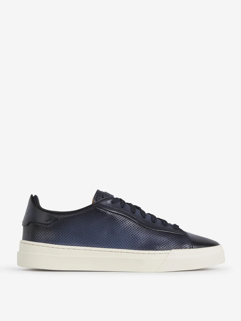 Sneakers Perforadas Piel