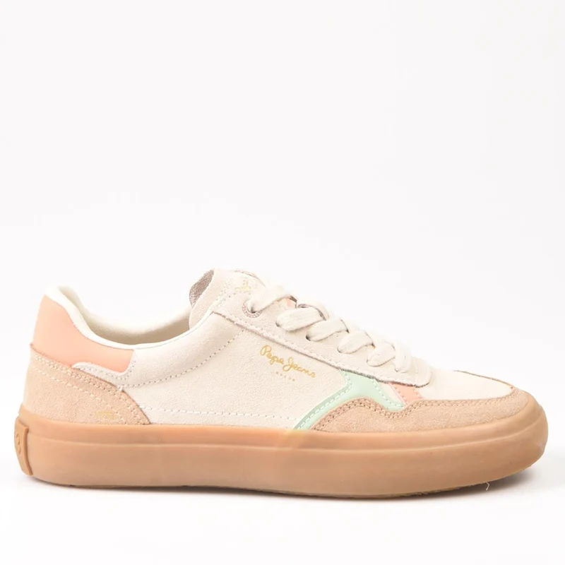 Zapatillas Pepe Jeans Travis Retro W PLS31586 Beige