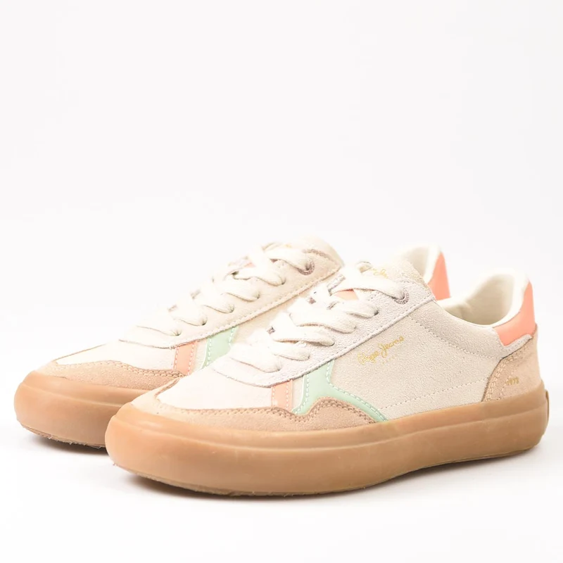 Zapatillas Pepe Jeans Travis Retro W PLS31586 Beige
