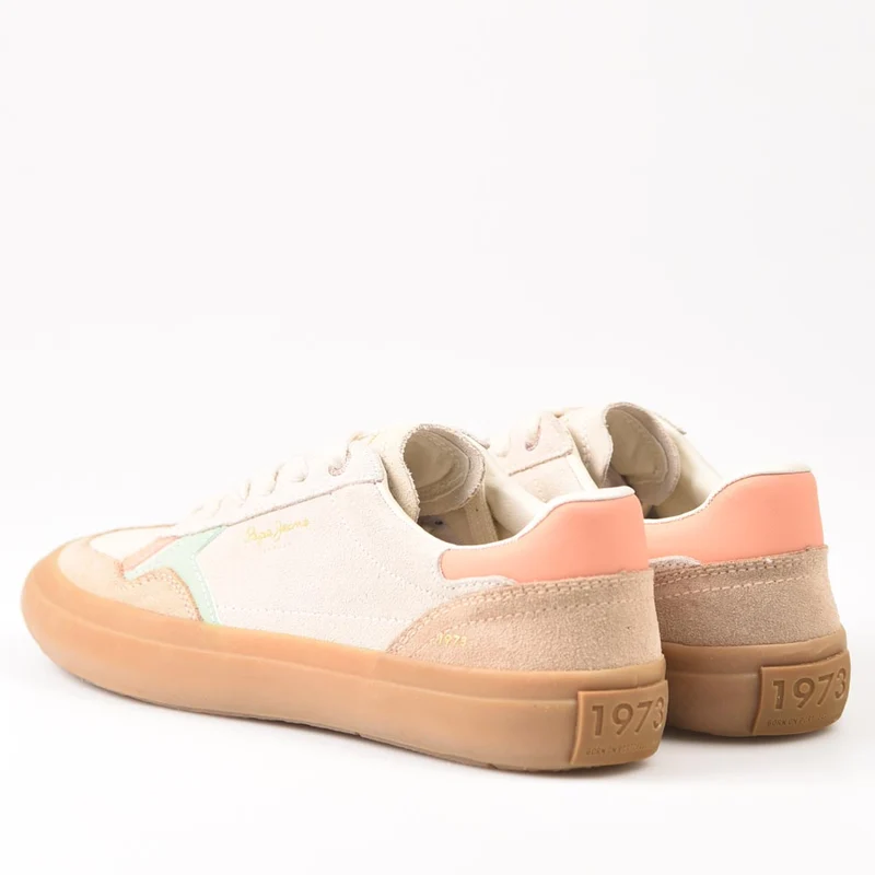 Zapatillas Pepe Jeans Travis Retro W PLS31586 Beige