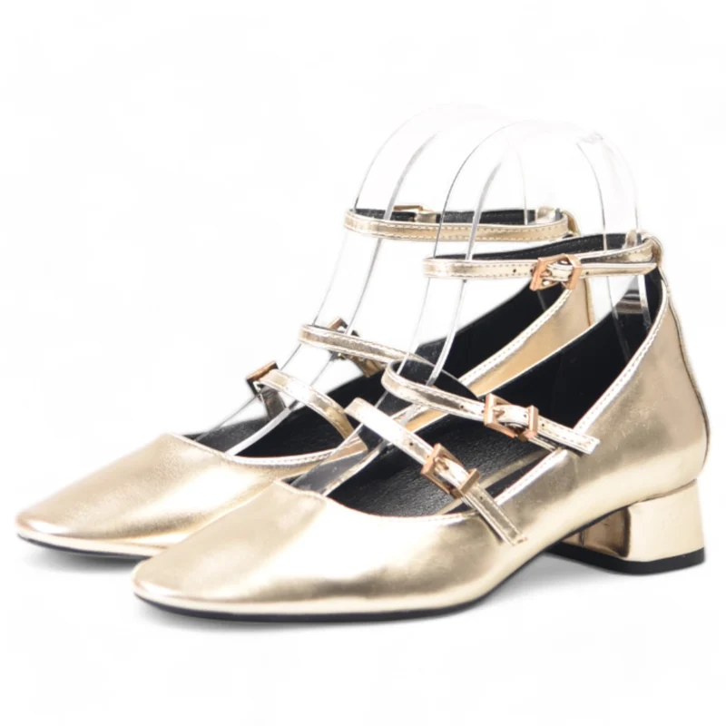 Mary Jane Corina Hebillas M4665 Oro
