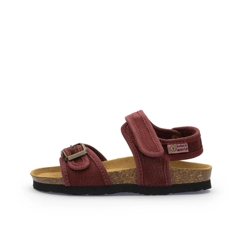 Sandalia burdeos lavado 7081 Natural World